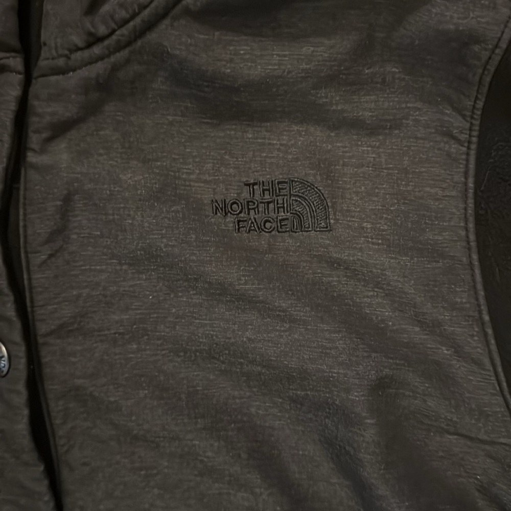 The North Face | Sweatshirt Pullover | Quarter Button | Black & Gray | size L - Picture 2 of 7